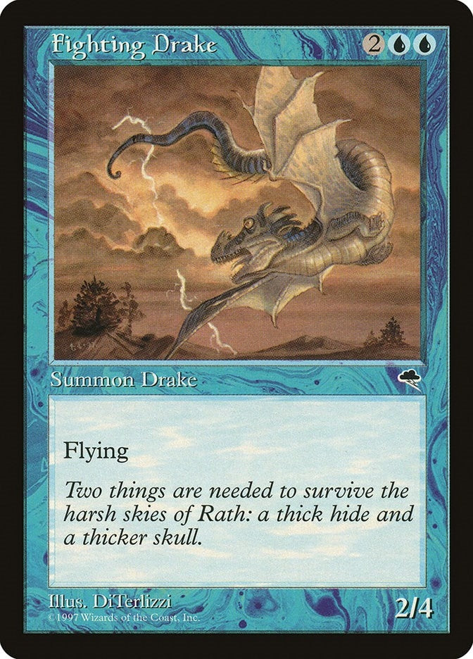 Fighting Drake (63) [TMP] - MTG Single