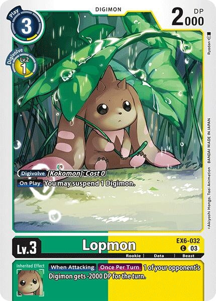 Lopmon (6032) [EX06] - Digimon Card Game Single