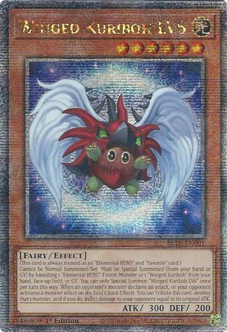 Winged Kuriboh LV6 (Quarter Century Secret Rare) (1) (BLTR) - YuGiOh Single