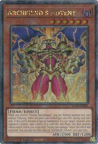Archfiend’s Advent (Quarter Century Secret Rare) (46) (BLTR) - YuGiOh Single