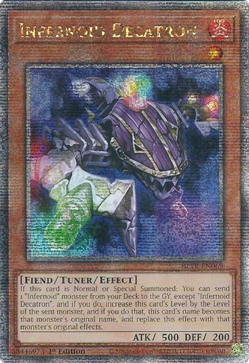 Infernoid Decatron (Quarter Century Secret Rare) (69) (BLTR) - YuGiOh Single