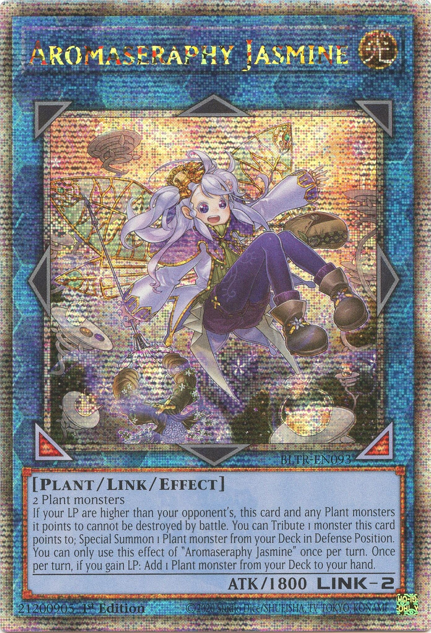 Aromaseraphy Jasmine (Quarter Century Secret Rare) (93) (BLTR) - YuGiOh Single