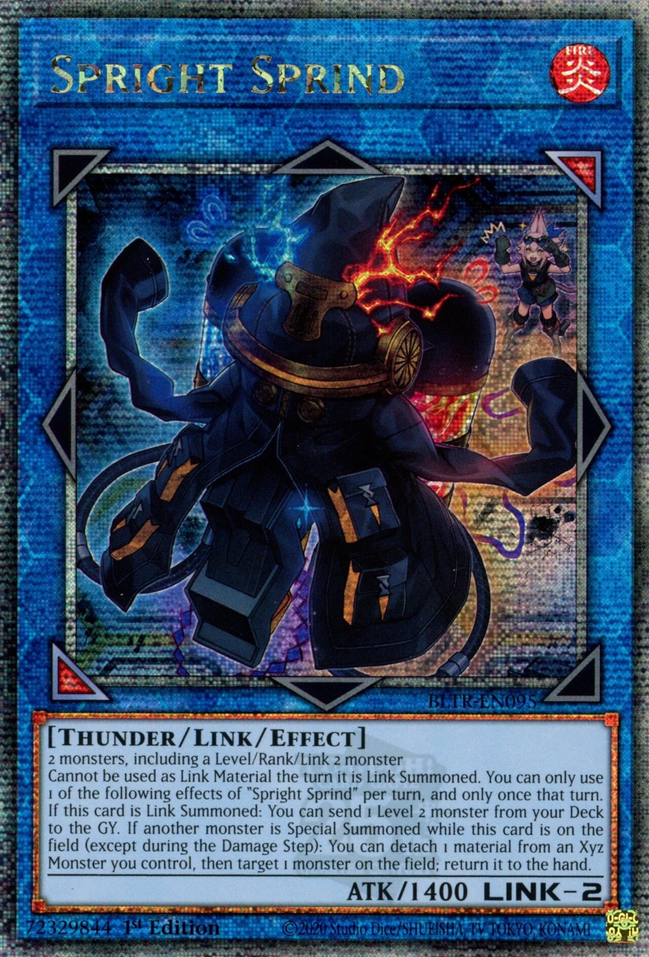 Spright Sprind (Quarter Century Secret Rare) (95) (BLTR) - YuGiOh Single