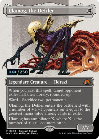 Ulamog the Defiler (Borderless) (Serial Numbered) (383) [MH3] - MTG Single