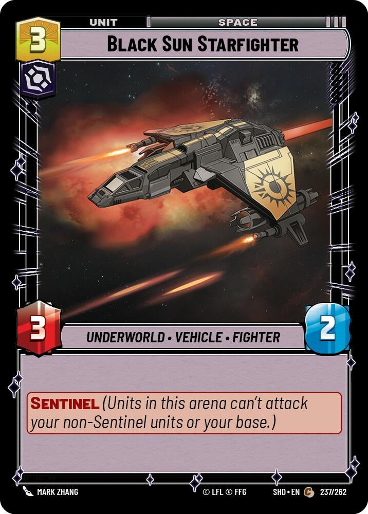 Black Sun Starfighter (237) (SHD) - Star Wars: Unlimited Single