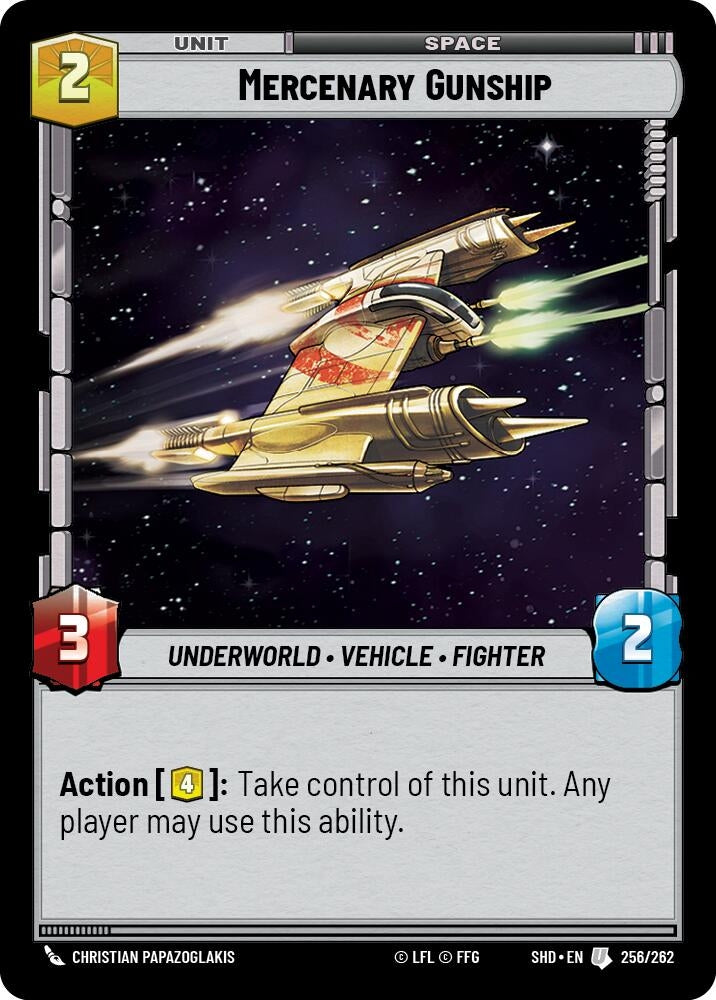 Mercenary Gunship (256) (SHD) - Star Wars: Unlimited Single
