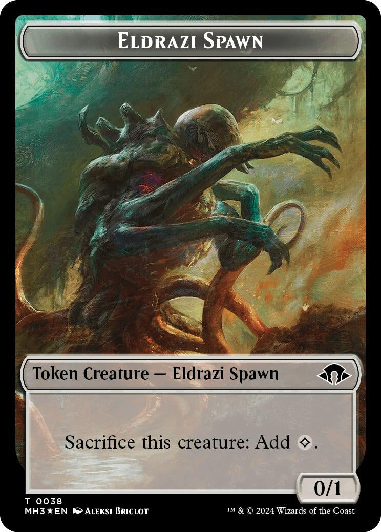 Eldrazi Spawn (Ripple Foil) // Eldrazi Scion Double-Sided Token (0) [M3C] - MTG Single