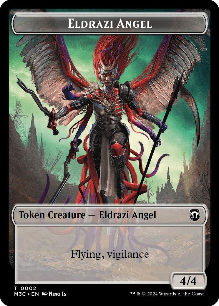 Eldrazi Angel (Ripple Foil) // Copy Double-Sided Token (0) [M3C] - MTG Single