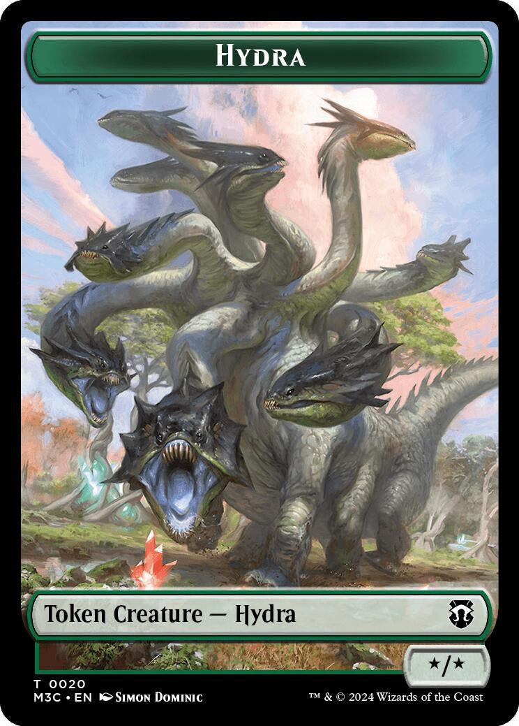 Hydra (Ripple Foil) // Boar Double-Sided Token (0) [M3C] - MTG Single