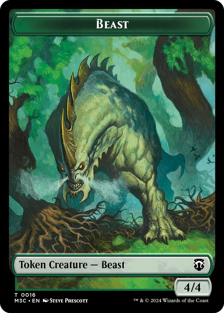 Beast (0016) (Ripple Foil) // Copy Double-Sided Token (0) [M3C] - MTG Single