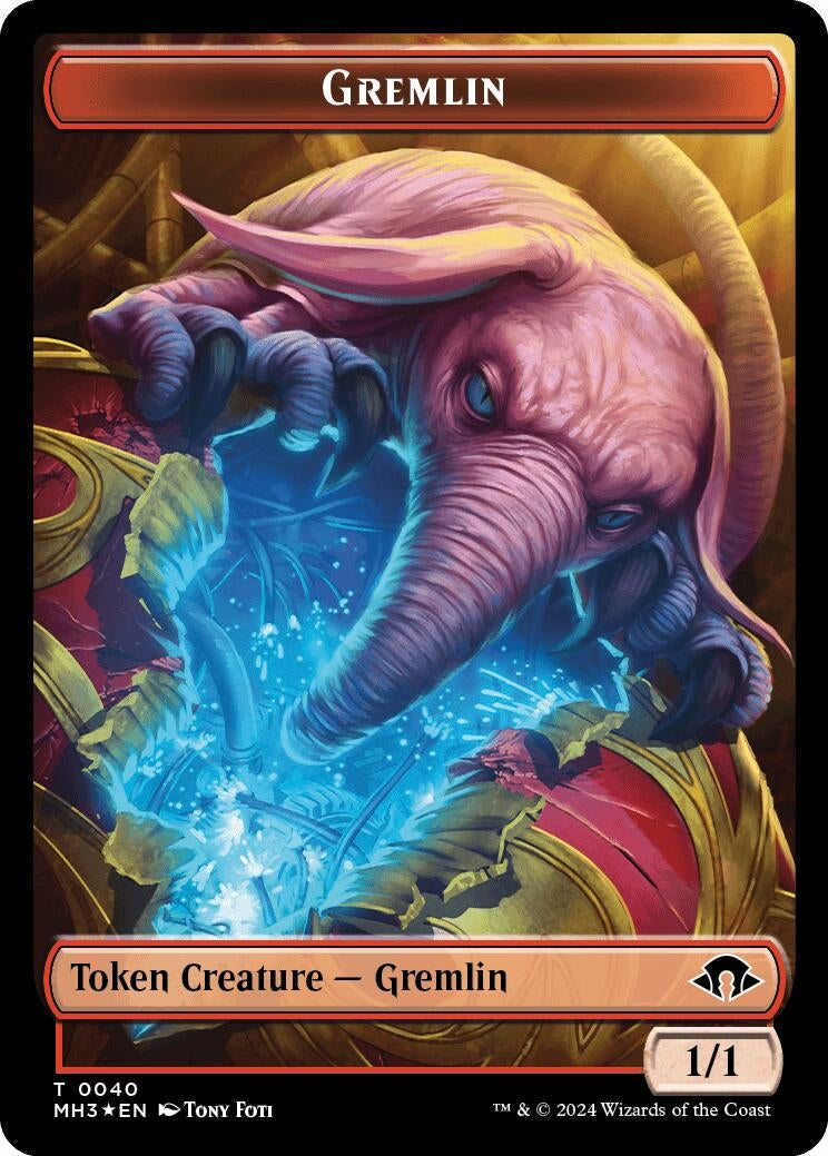Gremlin (Ripple Foil) // Copy Double-Sided Token (0) [MH3] - MTG Single
