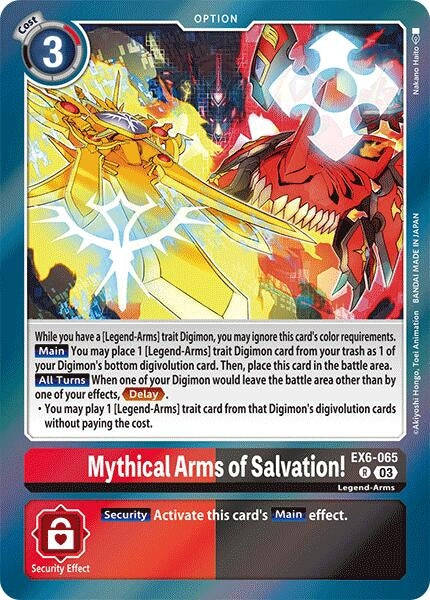 Mythical Arms of Salvation! (6065) [EX06] - Digimon Card Game Single