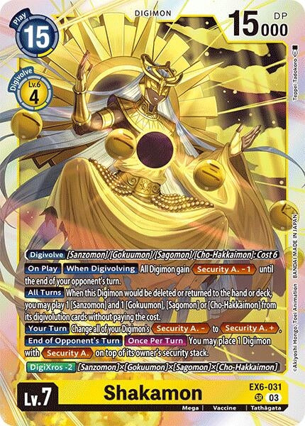 Shakamon (6031) [EX06] - Digimon Card Game Single