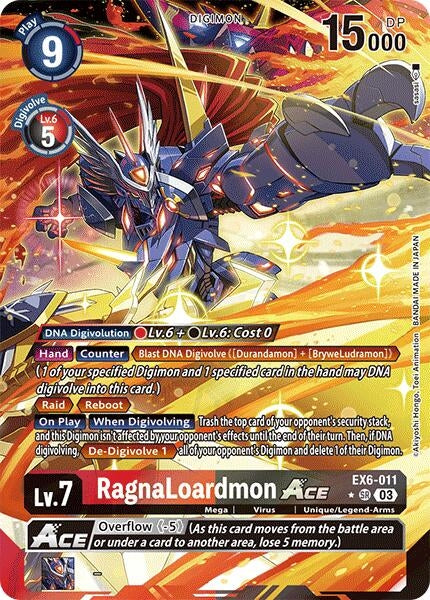 RagnaLoardmon ACE (Alternate Art) (6011) [EX06] - Digimon Card Game Single