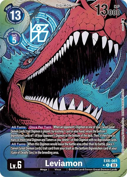 Leviamon (Alternate Art) (6061) [EX06] - Digimon Card Game Single