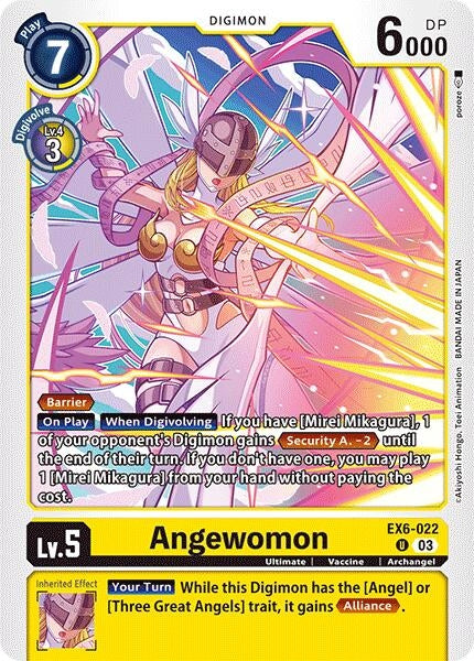 Angewomon (6022) [EX06] - Digimon Card Game Single