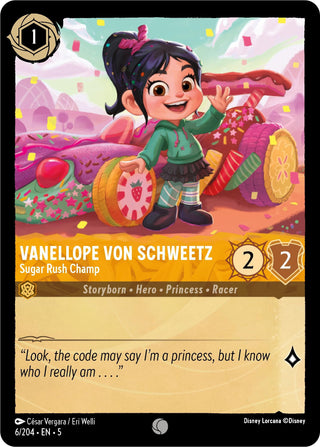 Vanellope von Schweetz - Sugar Rush Champ (6) (5) - Disney Lorcana Single