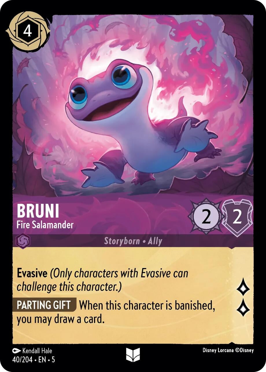 Bruni - Fire Salamander (40) (5) - Disney Lorcana Single