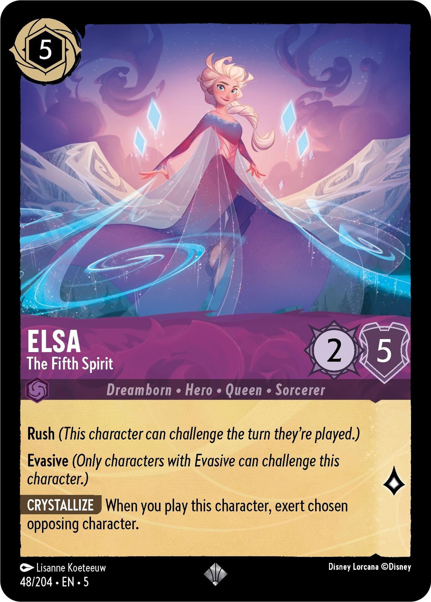 Elsa - The Fifth Spirit (48) (5) - Disney Lorcana Single