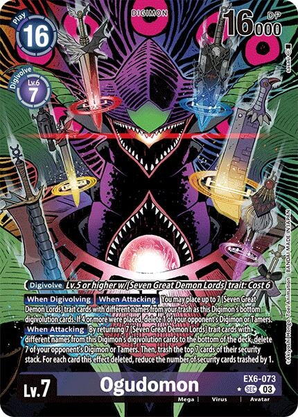 Ogudomon (Alternate Art) (6073) [EX06] - Digimon Card Game Single