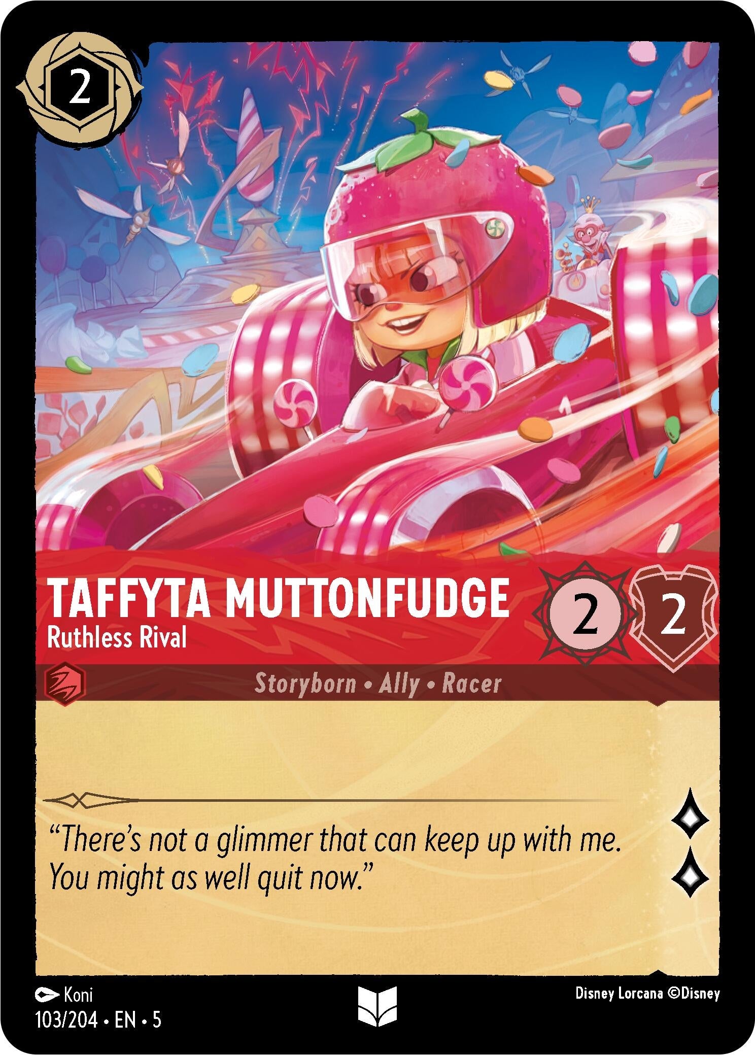 Taffyta Muttonfudge - Ruthless Rival (103) (5) - Disney Lorcana Single