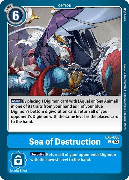 Sea of Destruction (6066) [EX06] - Digimon Card Game Single