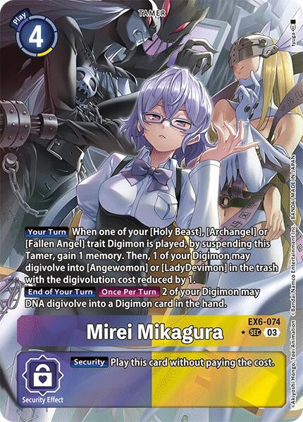 Mirei Mikagura (Alternate Art) (6074) [EX06] - Digimon Card Game Single