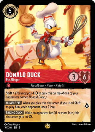Donald Duck - Pie Slinger (107) (5) - Disney Lorcana Single
