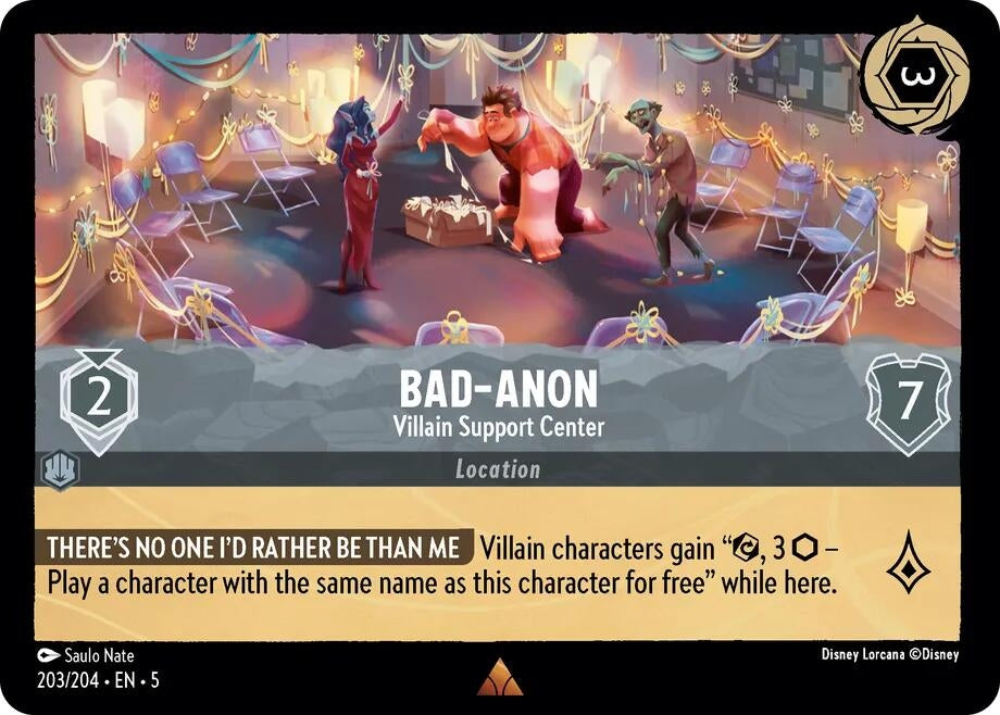 Bad-Anon - Villain Support Center (203) (5) - Disney Lorcana Single