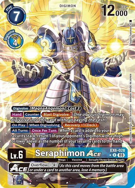 Seraphimon ACE (Alternate Art) (6028) [EX06] - Digimon Card Game Single