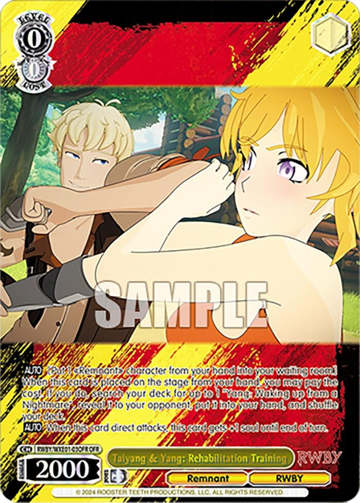Taiyang & Yang: Rehabilitation Training (OFR) (103) [RWBY] - Weiss Schwarz Single