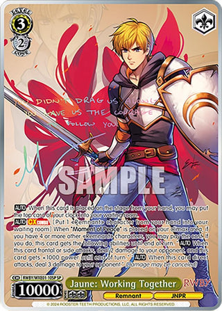 Jaune: Working Together (SP) (110) [RWBY] - Weiss Schwarz Single