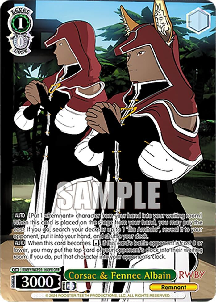 Corsac & Fennec Albain (OFR) (116) [RWBY] - Weiss Schwarz Single
