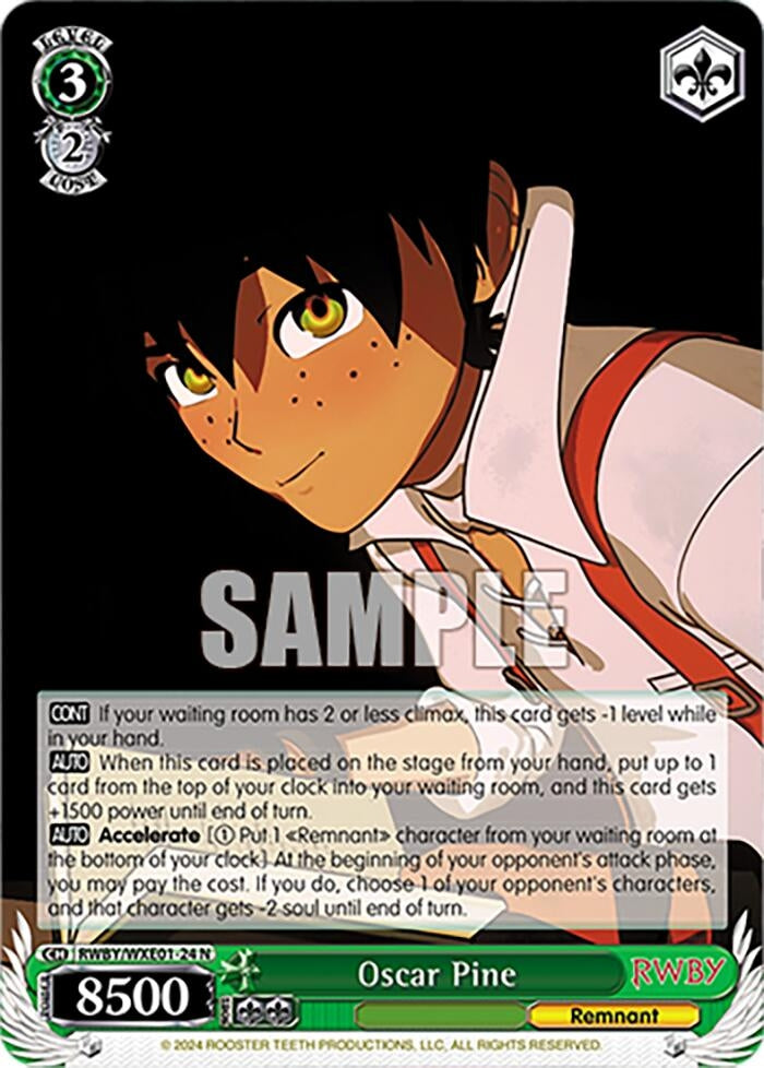 Oscar Pine (124) [RWBY] - Weiss Schwarz Single