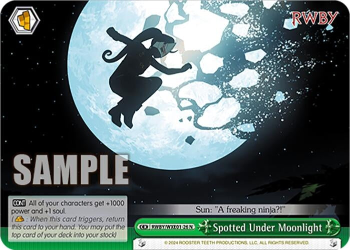 Spotted Under Moonlight (126) [RWBY] - Weiss Schwarz Single