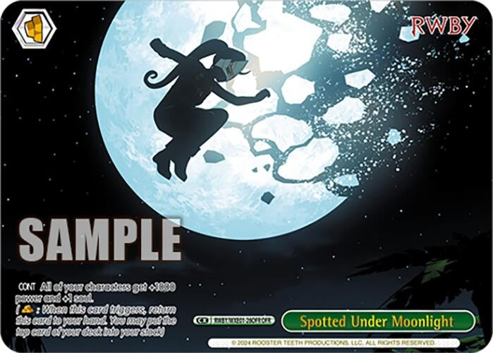 Spotted Under Moonlight (OFR) (126) [RWBY] - Weiss Schwarz Single