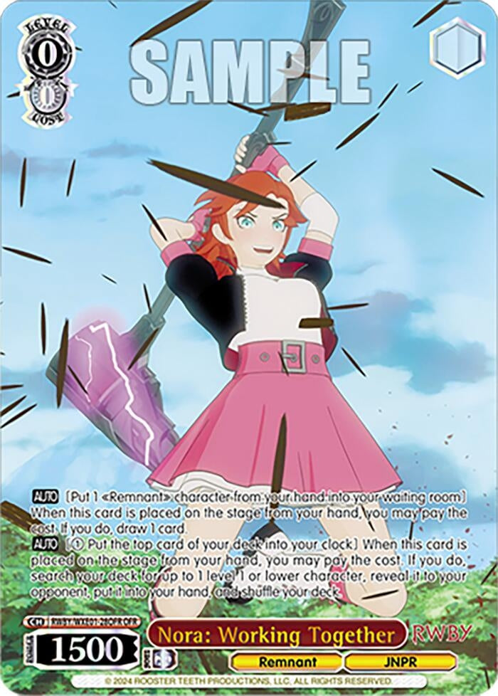 Nora: Working Together (OFR) (128) [RWBY] - Weiss Schwarz Single