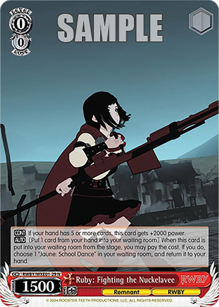 Ruby: Fighting the Nuckelavee (129) [RWBY] - Weiss Schwarz Single