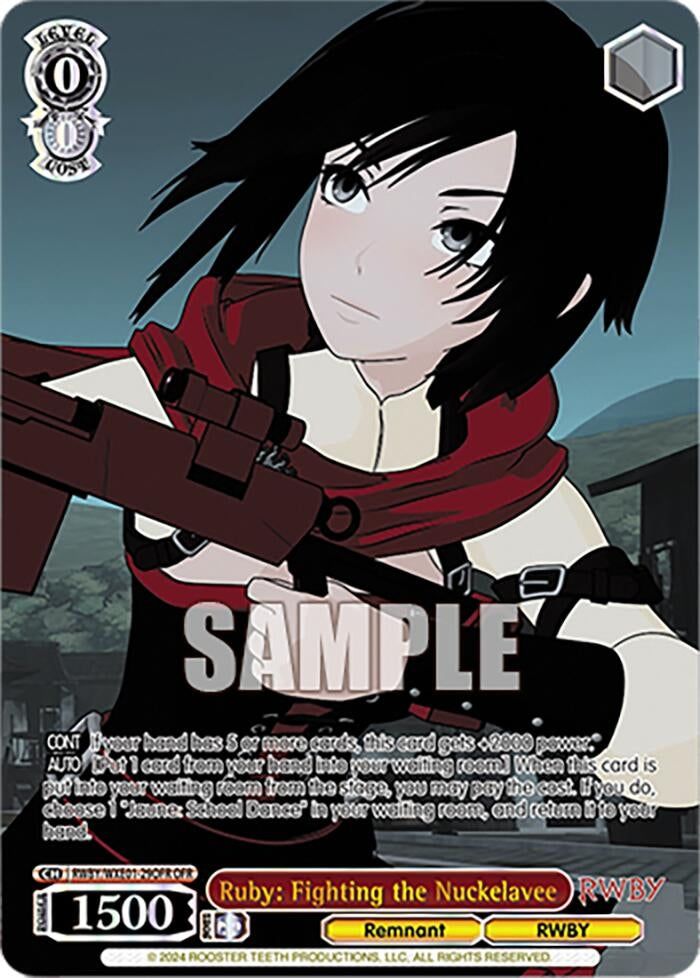 Ruby: Fighting the Nuckelavee (OFR) (129) [RWBY] - Weiss Schwarz Single