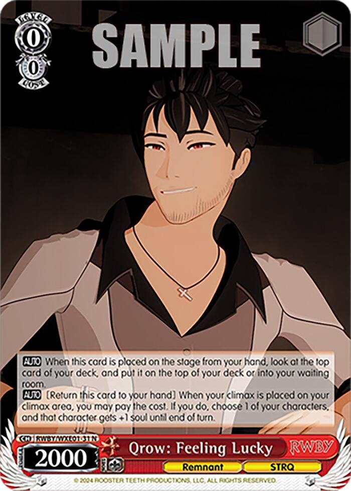 Qrow: Feeling Lucky (131) [RWBY] - Weiss Schwarz Single