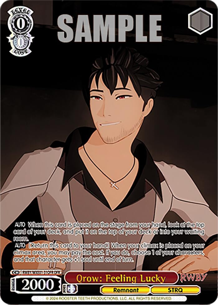 Qrow: Feeling Lucky (OFR) (131) [RWBY] - Weiss Schwarz Single