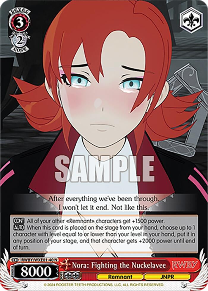 Nora: Fighting the Nuckelavee (140) [RWBY] - Weiss Schwarz Single