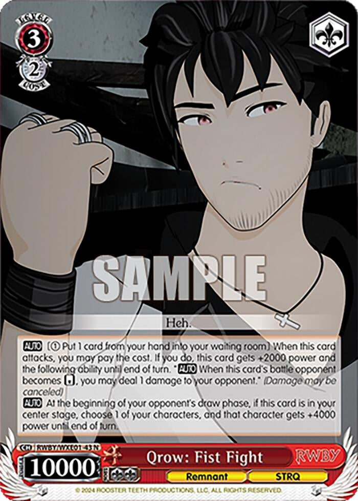 Qrow: Fist Fight (143) [RWBY] - Weiss Schwarz Single