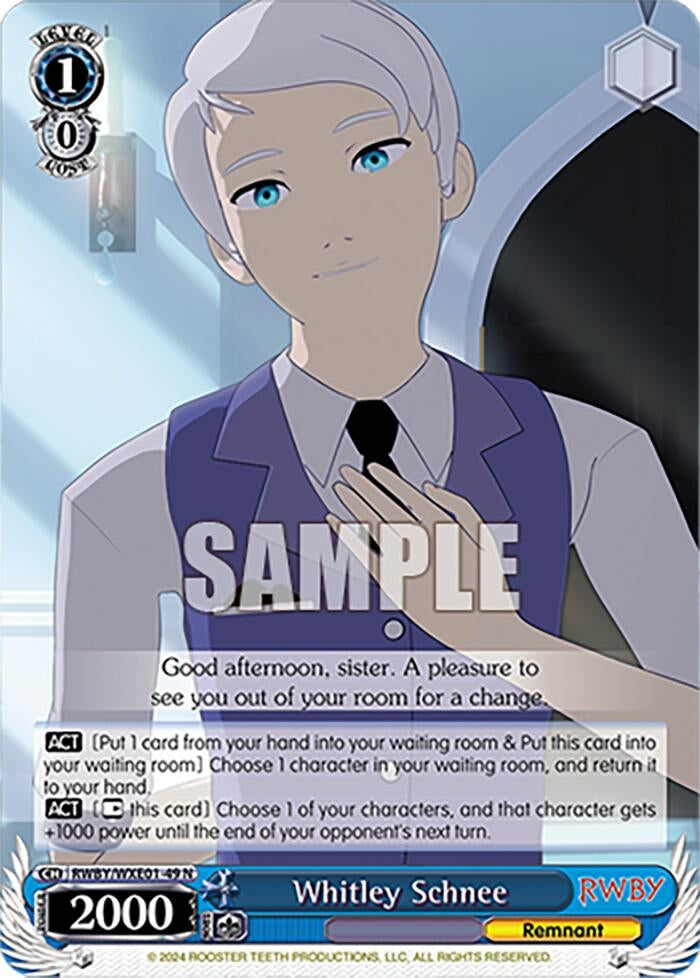 Whitley Schnee (149) [RWBY] - Weiss Schwarz Single