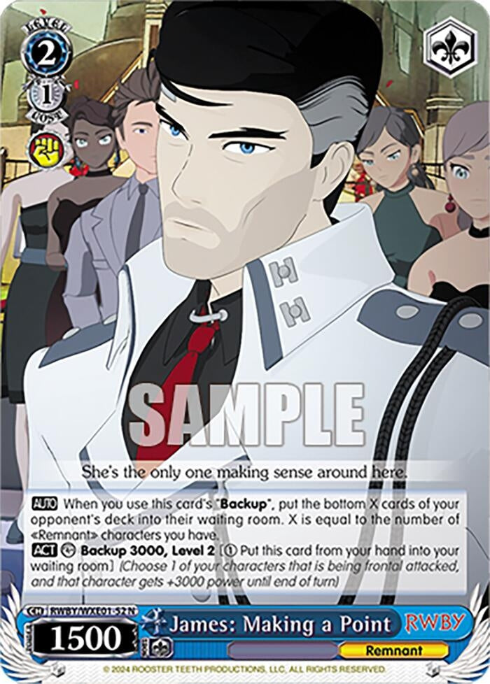 James: Making a Point (152) [RWBY] - Weiss Schwarz Single