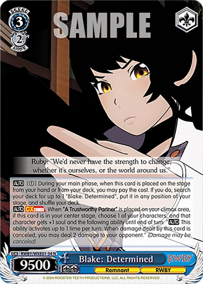 Blake: Determined (154) [RWBY] - Weiss Schwarz Single