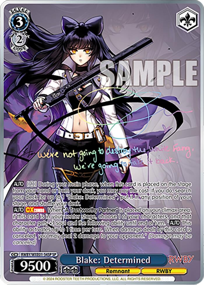 Blake: Determined (SP) (154) [RWBY] - Weiss Schwarz Single