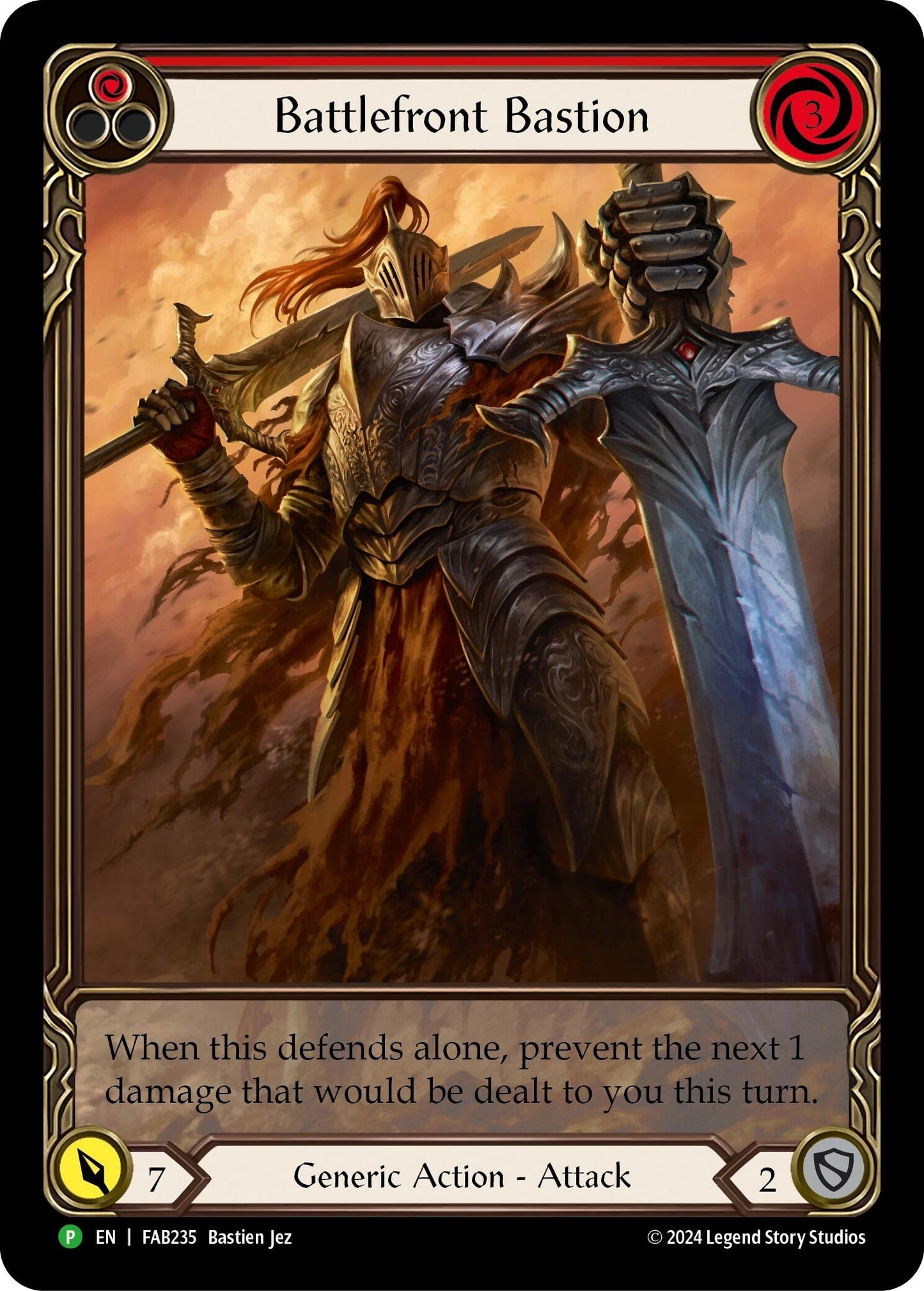 Battlefront Bastion (Red) - FAB235 (235) [PR] - Flesh and Blood TCG Single