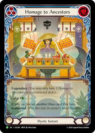 Homage to Ancestors // Inner Chi - LGS283 (283) [PR] - Flesh and Blood TCG Single