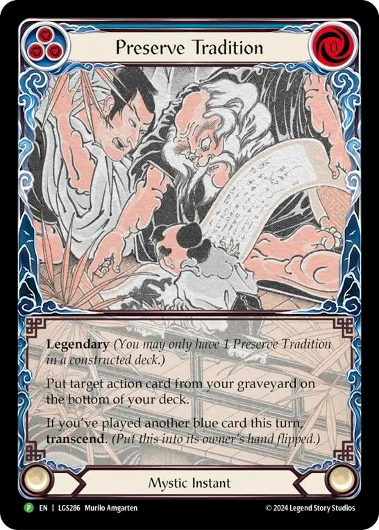Preserve Tradition // Inner Chi - LGS286 (286) [PR] - Flesh and Blood TCG Single